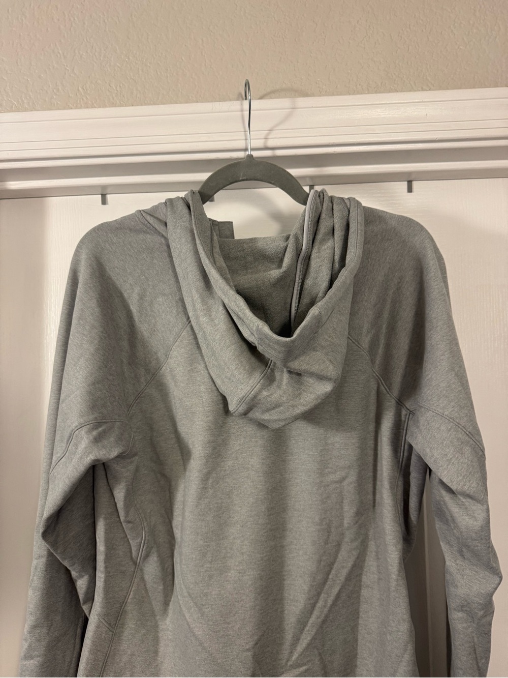 Athleta Light Gray Zip Hoodie with Branded Pull - Picture 11 of 16